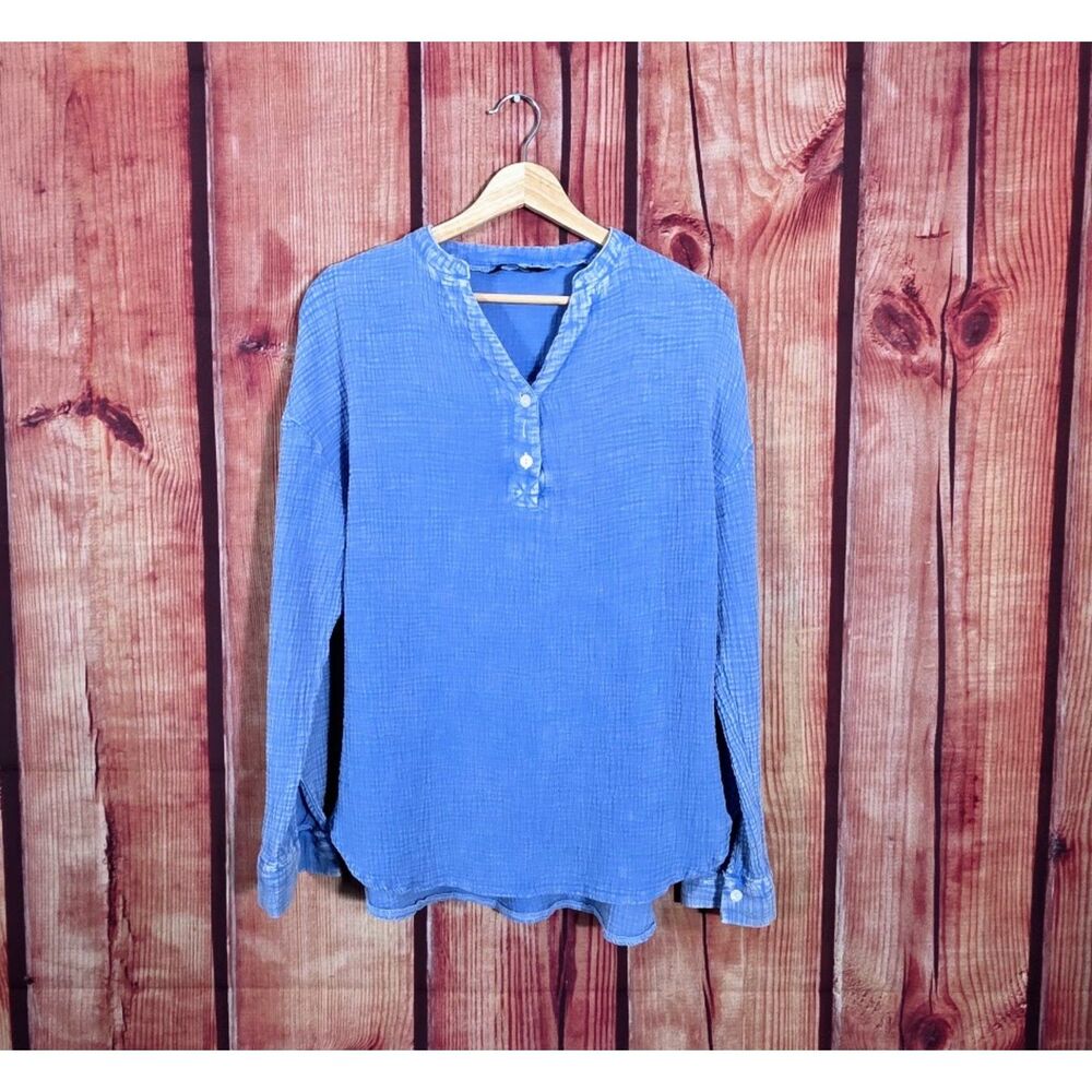 Dokotoo Blue Tunic Top S